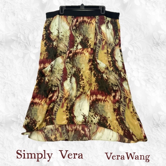 Simply Vera by Vera Wang NWOT A-Line Midi Skirt 20" waist - Picture 3 of 5